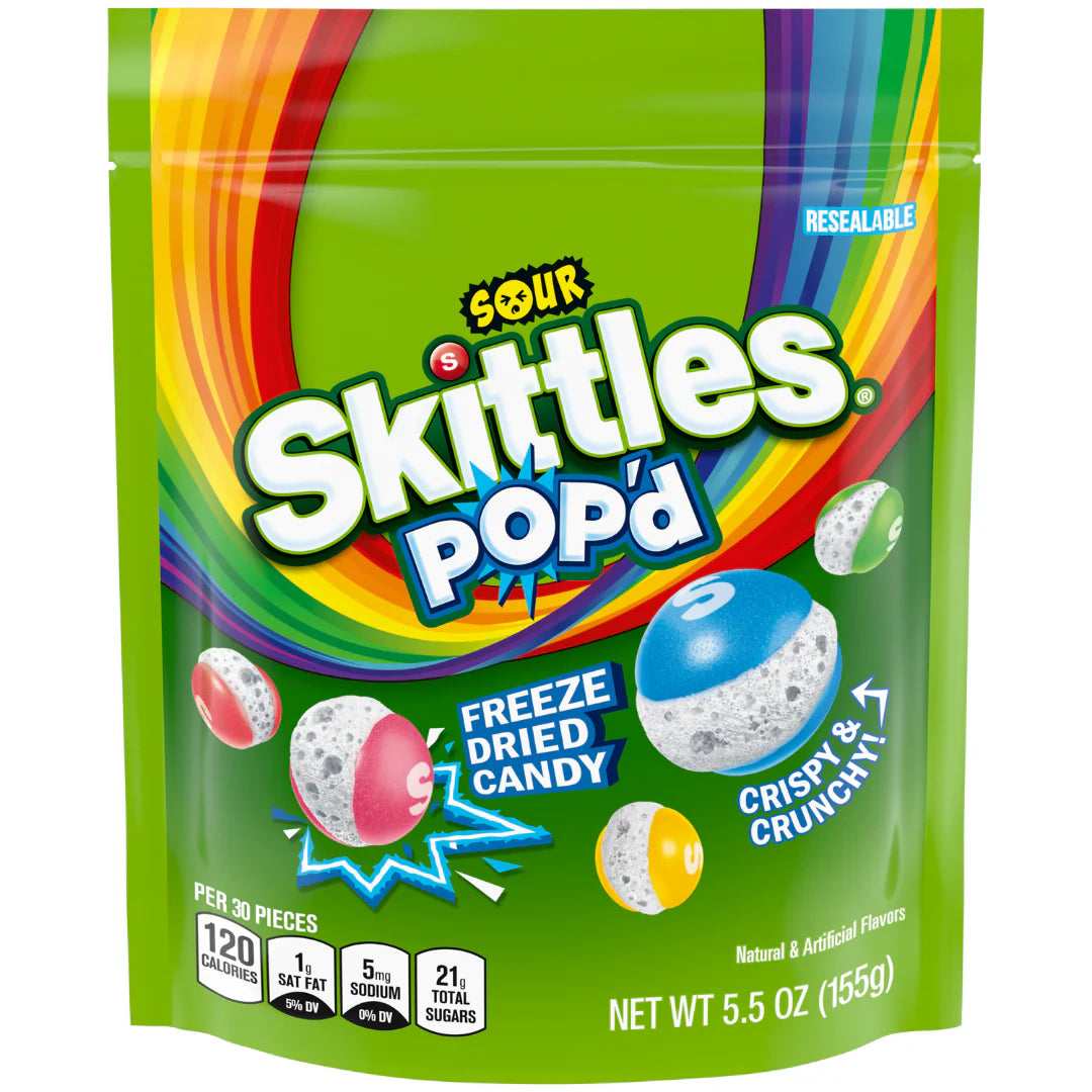 Sour Pop'D Freeze Dried Candy - 5.5Oz