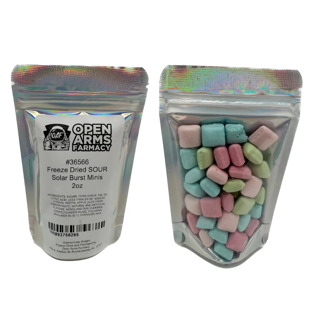 Freeze Dried Solar Burst Sour Candies - 2Oz