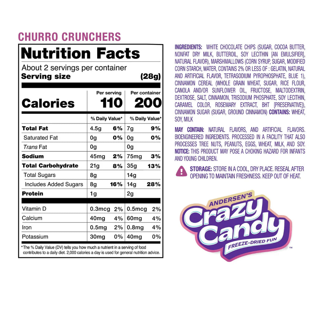 Freeze Dried Churro Crunchers - 1.7Oz