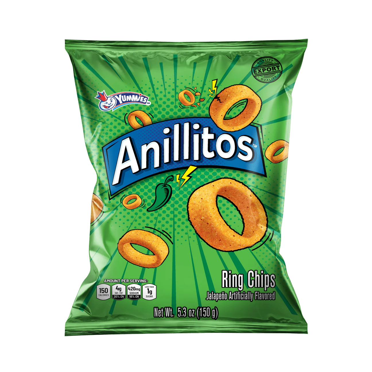 Yummies Anillitos Jalapeño Ring Chips