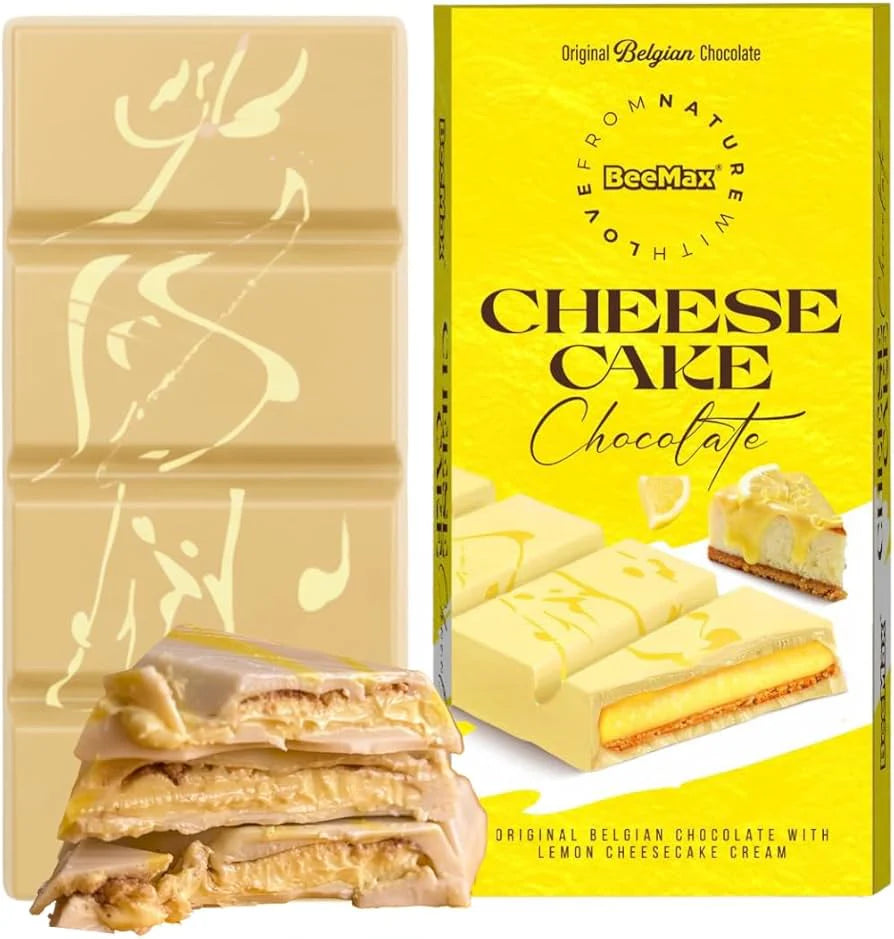BeeMax Cheesecake Chocolate - Belgian Chocolate with Lemon Cheesecake Cream