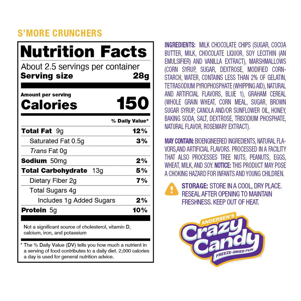 Freeze Dried S'Mores Crunchers - 2.5Oz