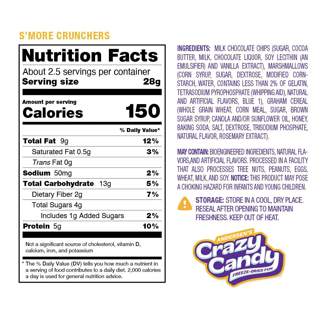 Freeze Dried S'Mores Crunchers - 2.5Oz